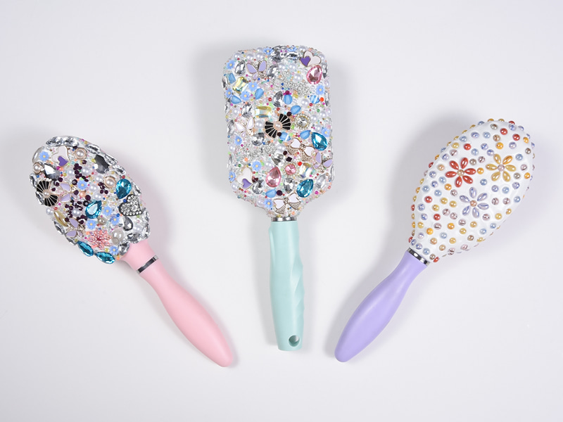 Smykker Bling Oval Detangling Hair Brush