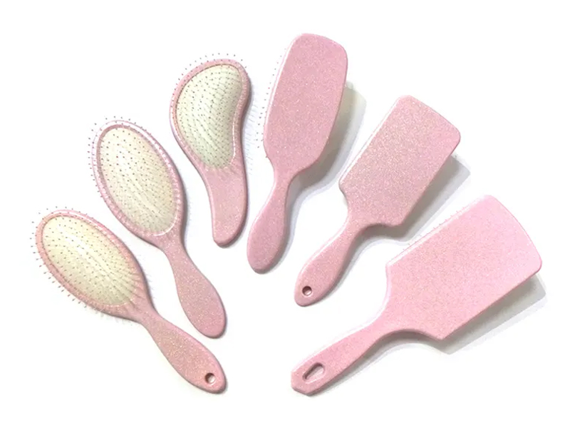 Pink Plastic Fancy Paddle Hårbørste