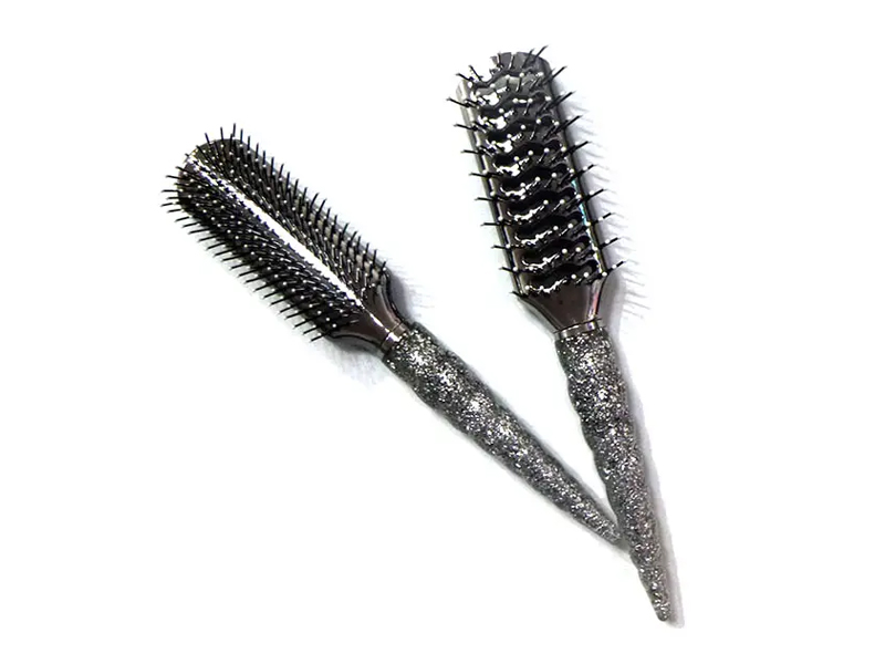 Detangling krøllet føntørring rund varm hårtørrer Styler