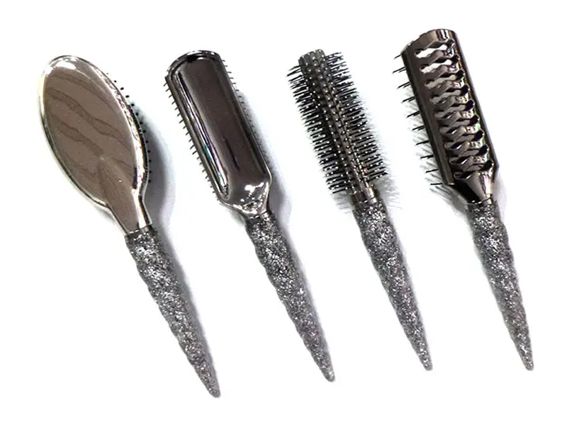 Detangling krøllet føntørring rund varm hårtørrer Styler