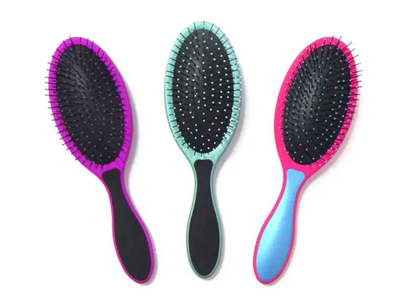 Detangling Brush Rubber Coating Hårbørste