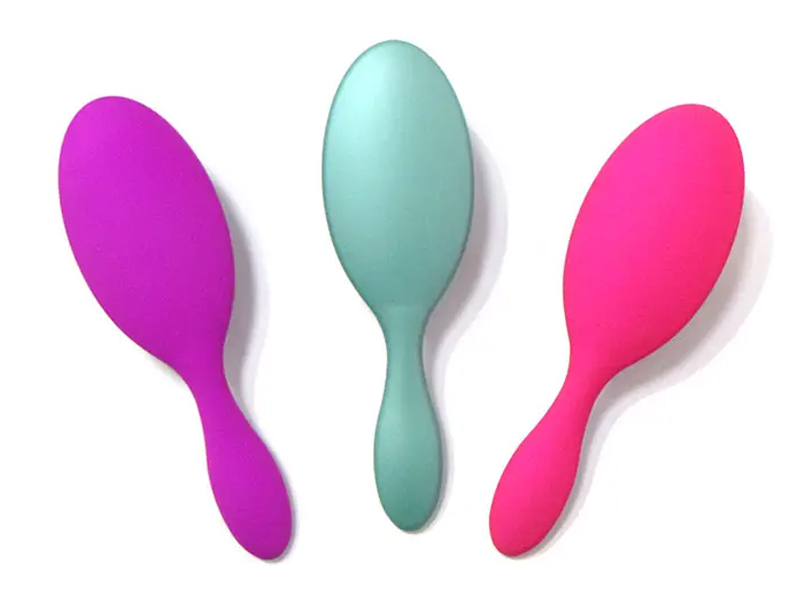 Detangling Brush Rubber Coating Hårbørste