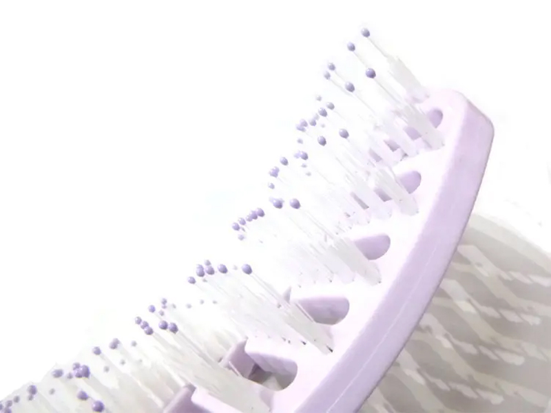 Naturlig ventileret plastikpaddle-hårbørste