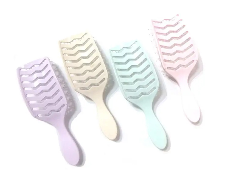 Miljøvenlig Vandtæt Massage Plast Bærbar Abs Pink Detangling Hair Brush