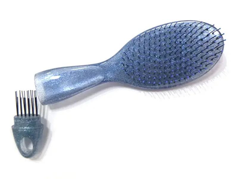 Gennemsigtig detangling glitter hårbørste