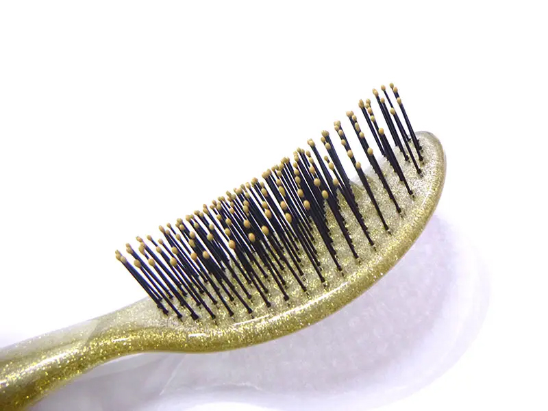 Gennemsigtig detangling glitter hårbørste