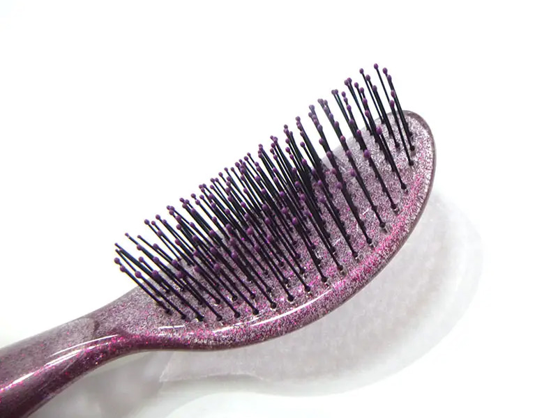 Gennemsigtig detangling glitter hårbørste