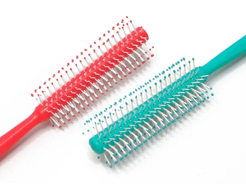 Kids Detangling Color Pink paryk runde blækspruttebørster