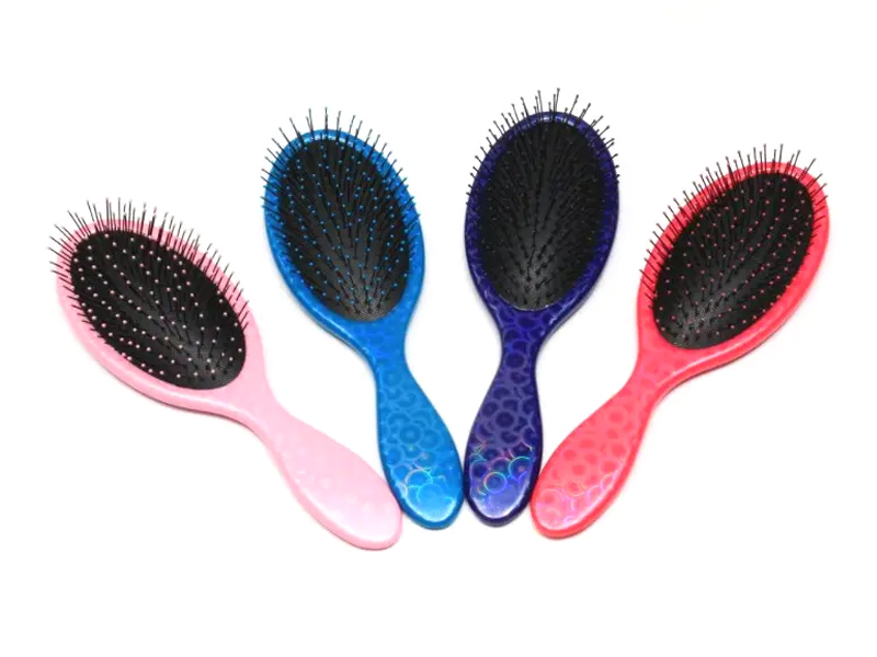 Fancy printet skinnende oval detangling børste