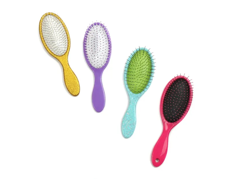 Fancy printet skinnende oval detangling børste