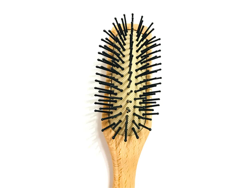 Naturlig træpude hårbørste