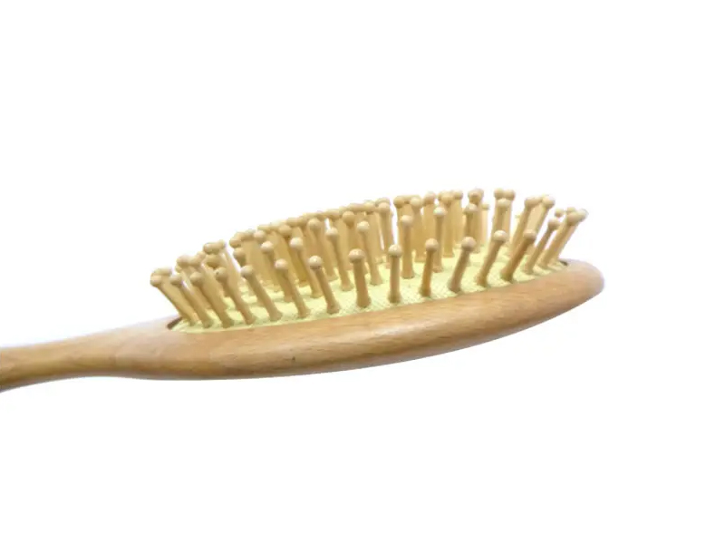 Træ Dettangling Oval Boar Bristle Hårbørste