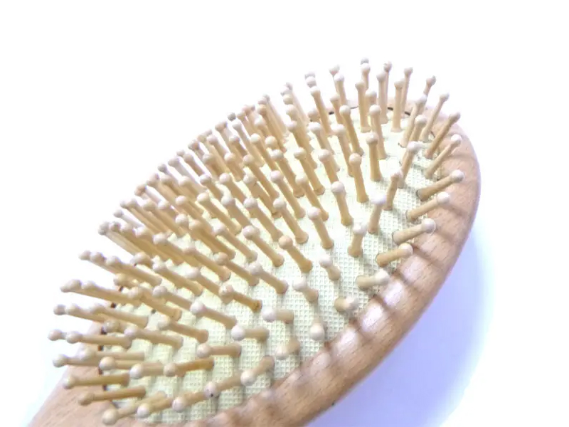 Træ Dettangling Oval Boar Bristle Hårbørste